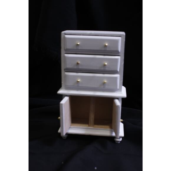 Petite Dreams, Armoire Cabinet from Child's Bedroom Set, Dollhouse Furnishing, - Picture 3 of 4